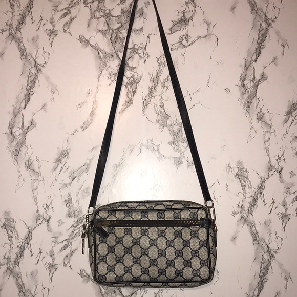 Gucci Handbags - Vintage GG Gucci Canvas Shoulder Bag